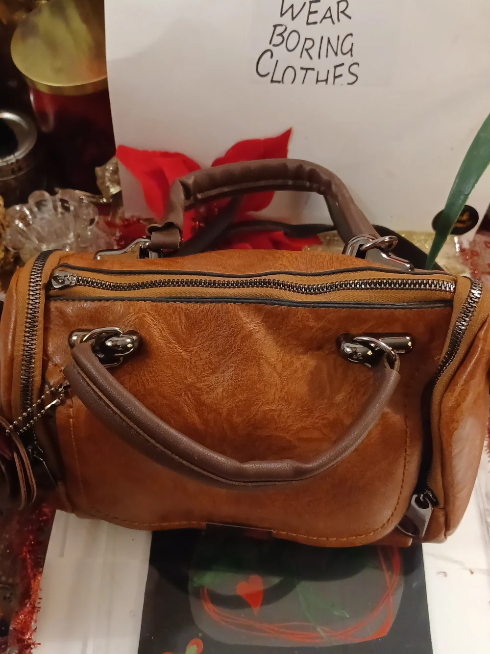 Brown Women's Satchel Handbag